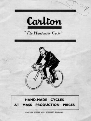 Raleigh Carlton 1939 CatalogExcerpt