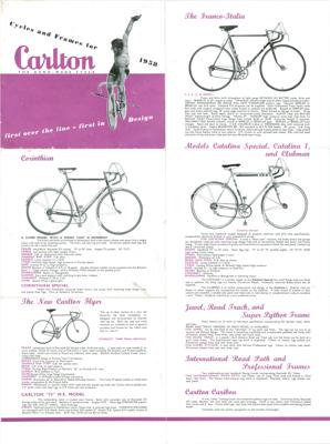 Raleigh Carlton 1958 Pamphlet