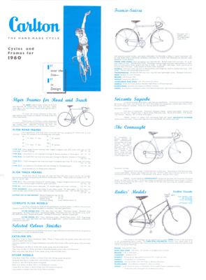 Raleigh Carlton 1960 Catalog