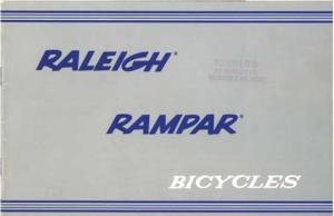 Raleigh Rampar 1978 Catalog