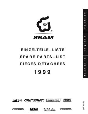 SRAM - Spare Parts List 1999