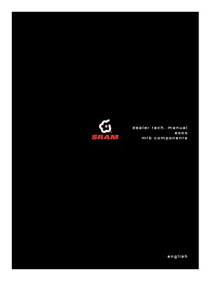 SRAM - dealer tech. manual 2000 mtb components