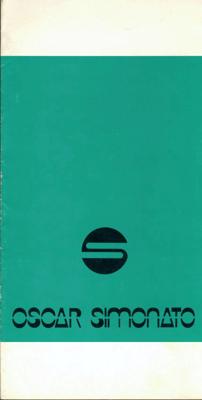 Oscar Simonato 1981 Catalog
