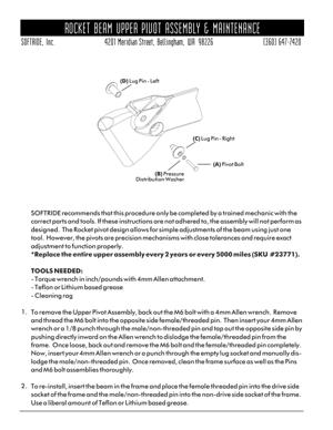 Softride Rocket Upper Pivot Replacement Instructions