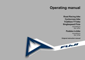Fuji 2014 Owner's/Operating Manual - Road Line