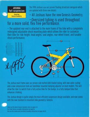 Gary Fisher 1998 Spec Manual