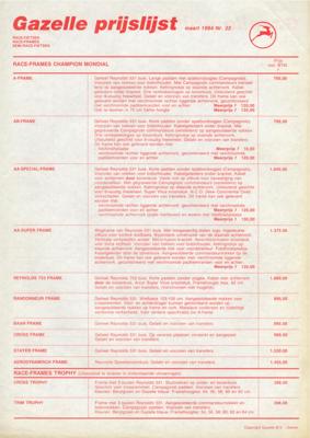 Gazelle ChampionMondialClub Newsletter No22 1984 03