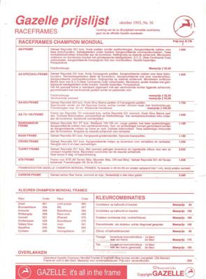Gazelle ChampionMondialClub Newsletter No36 1992 10