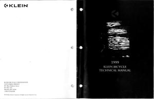 Klein 1999 Spec Manual