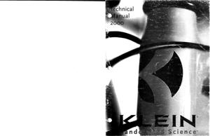Klein 2000 Spec Manual