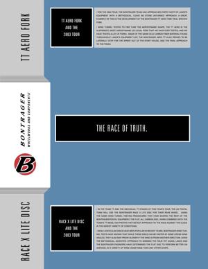 Bontrager 2003 TT Fork Disc Tech Sheet
