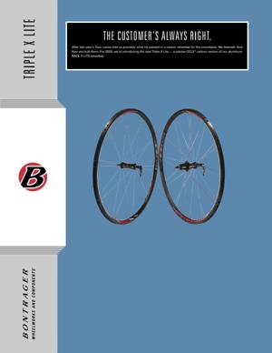 Bontrager 2003 Triple X Lite Tech Sheet