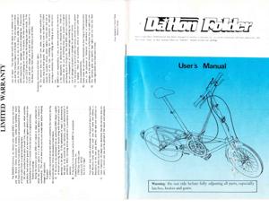 Dahon 1987 Owner's Manual
