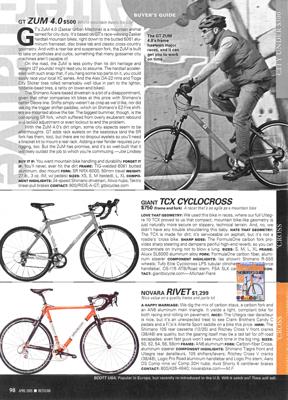 Novara 2005 Buyer's Guide Excerpt (Rivet)