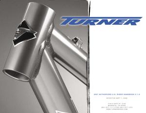 Turner Bicycles 2007 Catalog