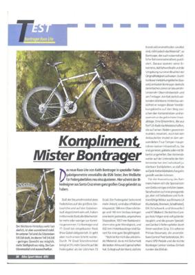 Bontrager 1993 Magazine Test (German)