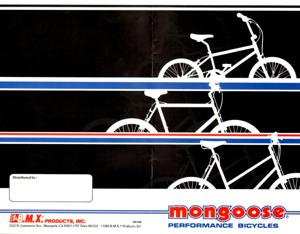 Mongoose 1985 Catalog