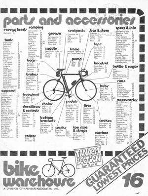 Bike Warehouse Catalog 16 (1980)