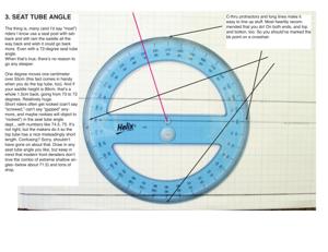 Rivendell Technical Note: Seat Tube Angle