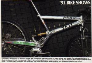 Yeti Full Suspension Prototype Ad (January 1992)