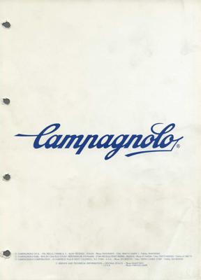 Campagnolo - Dealer Parts Catalog