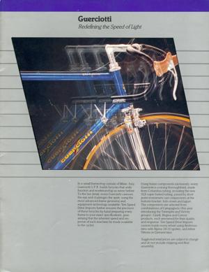 Guerciotti 1984 Ten Speed Drive Catalog